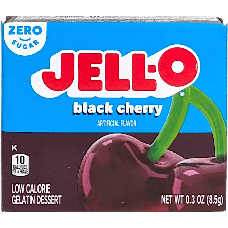 Jell-O Sugar Free Instant Gelatin - Black Cherry
